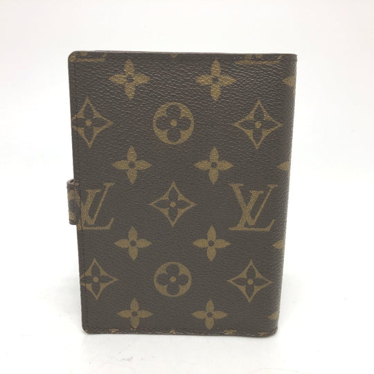 LOUIS VUITTON Notebook cover R20005 Monogram canvas Brown Monogram Agenda PM Women Used Authentic