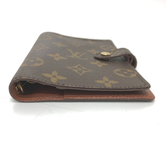LOUIS VUITTON Notebook cover R20005 Monogram canvas Brown Monogram Agenda PM Women Used Authentic