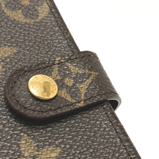 LOUIS VUITTON Notebook cover R20005 Monogram canvas Brown Monogram Agenda PM Women Used Authentic