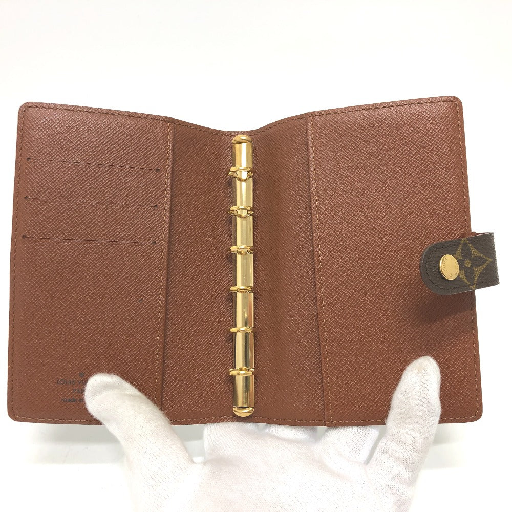 LOUIS VUITTON Notebook cover R20005 Monogram canvas Brown Monogram Agenda PM Women Used Authentic