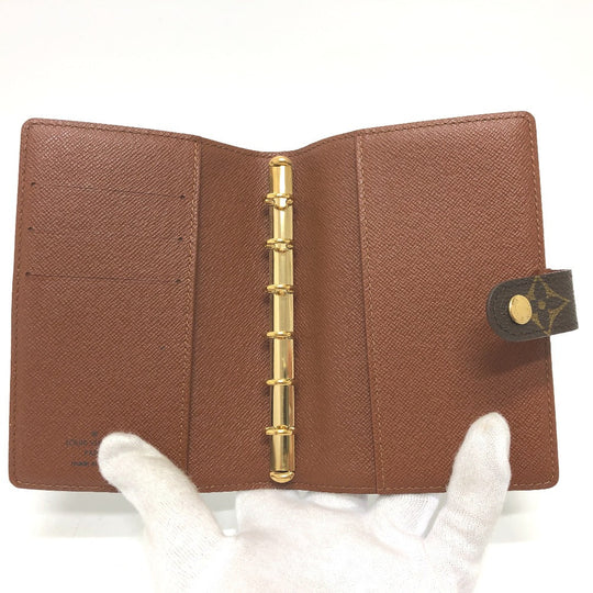 LOUIS VUITTON Notebook cover R20005 Monogram canvas Brown Monogram Agenda PM Women Used Authentic