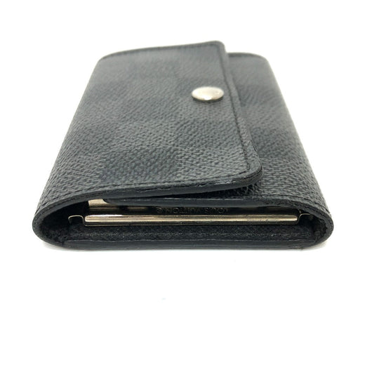 LOUIS VUITTON Key case Key holder  N62662 Damier Grafitto Canvas black Damier Grafitte Multicles6