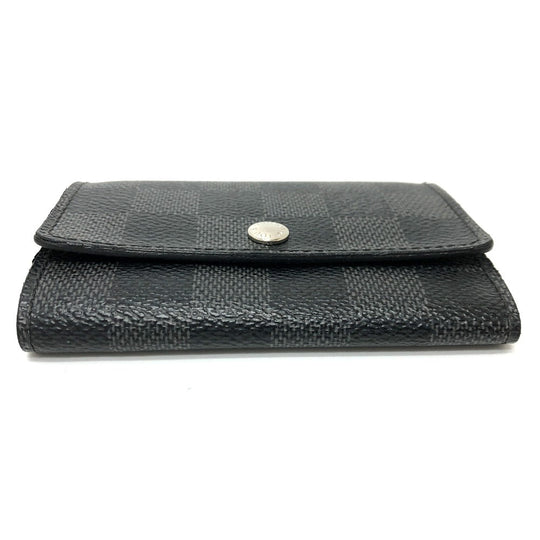 LOUIS VUITTON Key case Key holder  N62662 Damier Grafitto Canvas black Damier Grafitte Multicles6