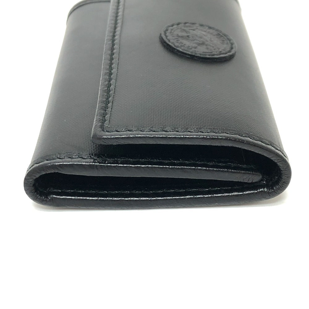 HUNTING WORLD Key case Key holder  PVC / Leather black logo six hooks mens Used Authentic
