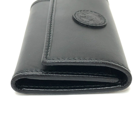 HUNTING WORLD Key case Key holder  PVC / Leather black logo six hooks mens Used Authentic