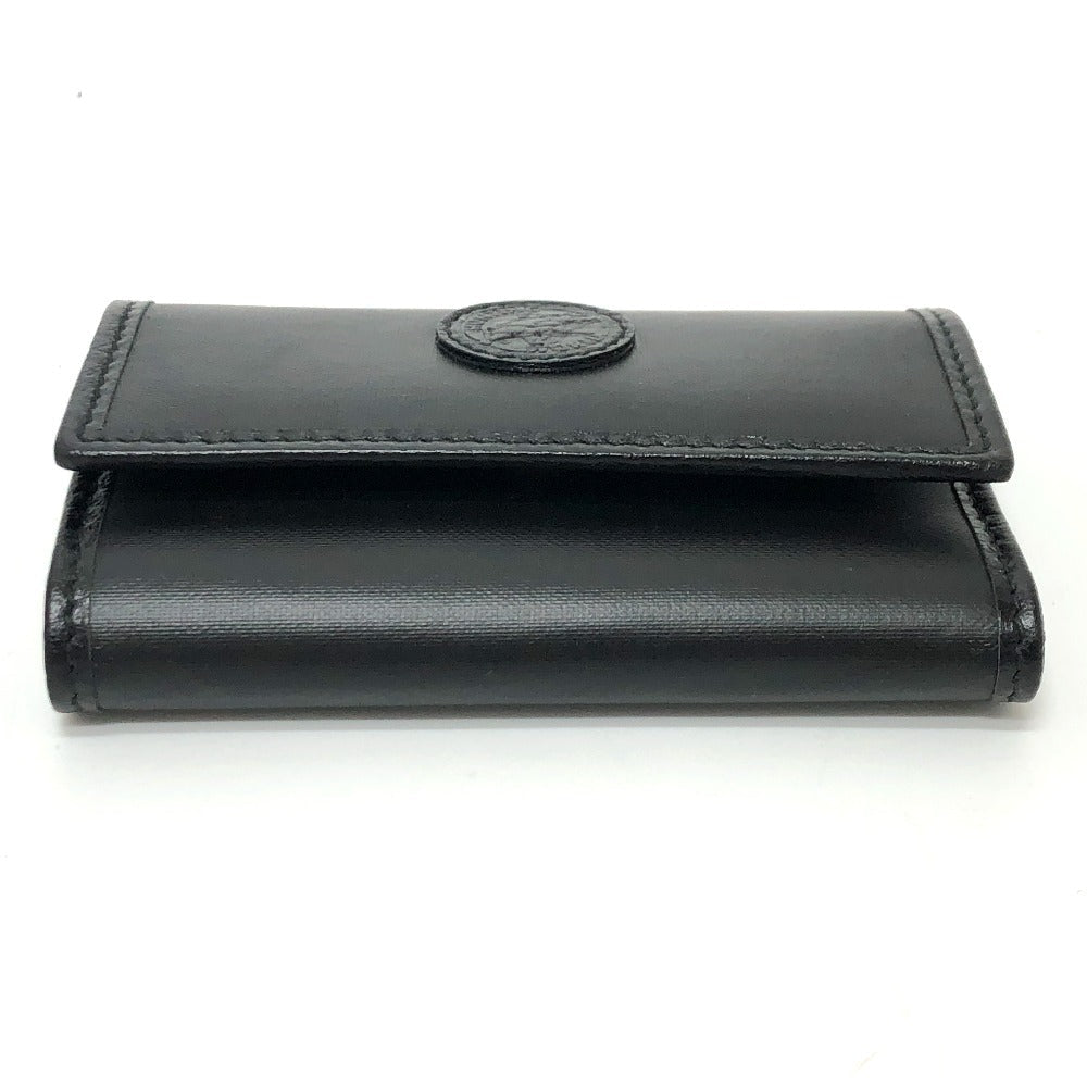 HUNTING WORLD Key case Key holder  PVC / Leather black logo six hooks mens Used Authentic