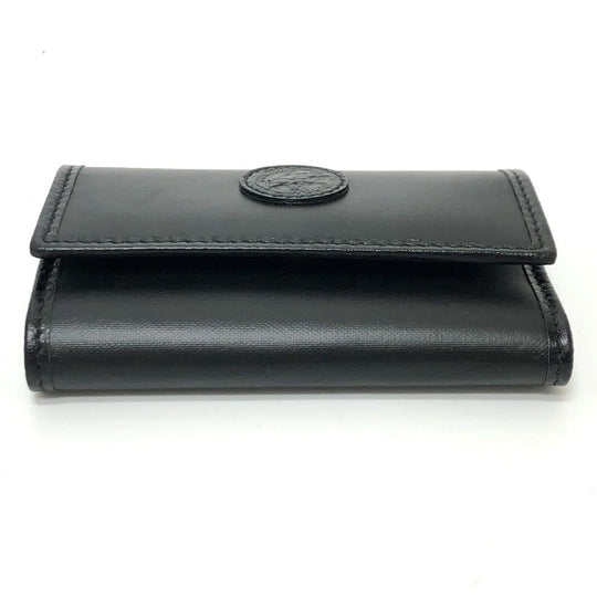 HUNTING WORLD Key case Key holder  PVC / Leather black logo six hooks mens Used Authentic