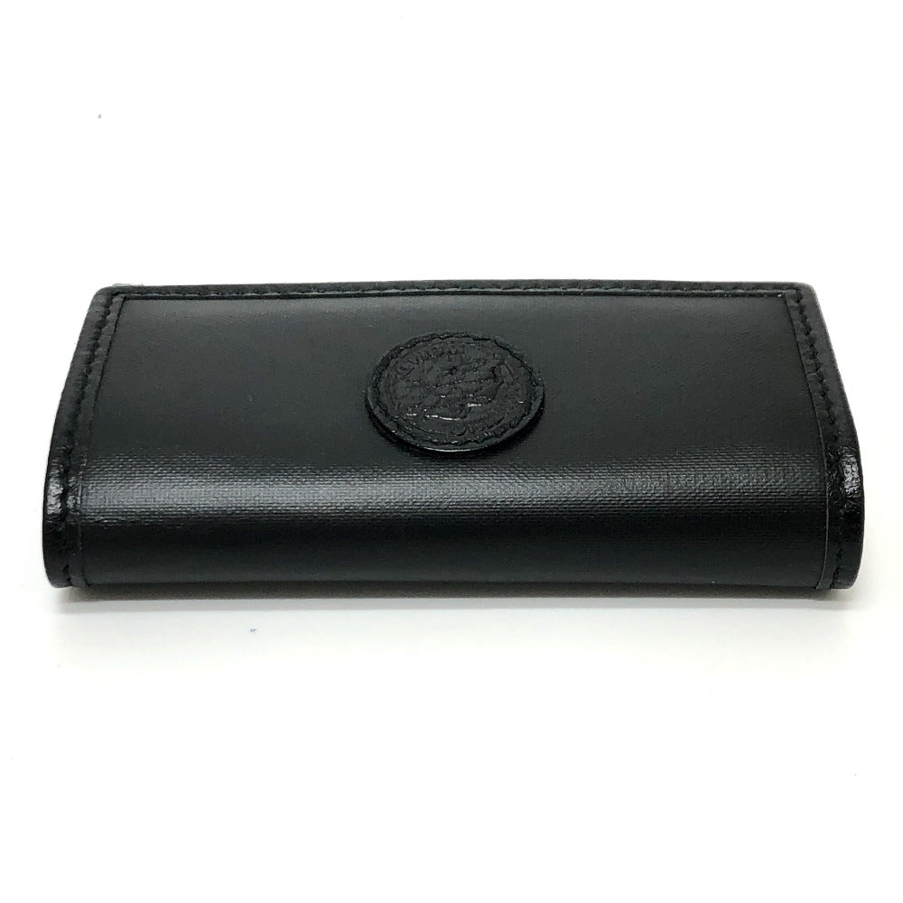 HUNTING WORLD Key case Key holder  PVC / Leather black logo six hooks mens Used Authentic