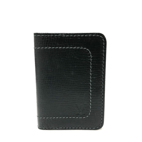 LOUIS VUITTON Card Case M92997 Utah leather black Utah Organizer De Poch