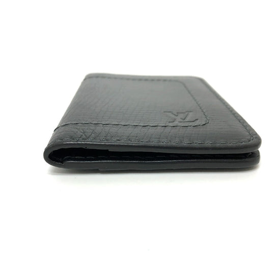 LOUIS VUITTON Card Case M92997 Utah leather black Utah Organizer De Poch