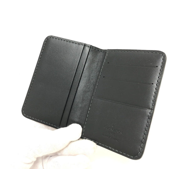 LOUIS VUITTON Card Case M92997 Utah leather black Utah Organizer De Poch