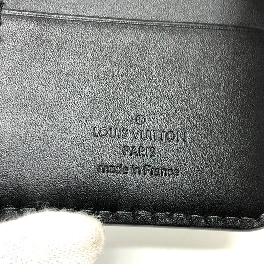 LOUIS VUITTON Card Case M92997 Utah leather black Utah Organizer De Poch