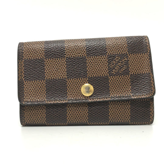 LOUIS VUITTON Key case Key holder  N62630 Damier canvas Brown Damier Multicles6 unisex(Unisex) Used Authentic
