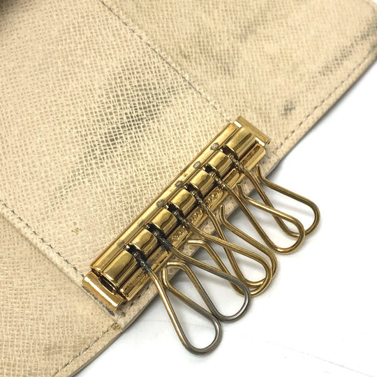 LOUIS VUITTON Key case Key holder  N61745 Damier Azur Canvas white Damier Azur Multicles6 unisex(Unisex) Used Authentic