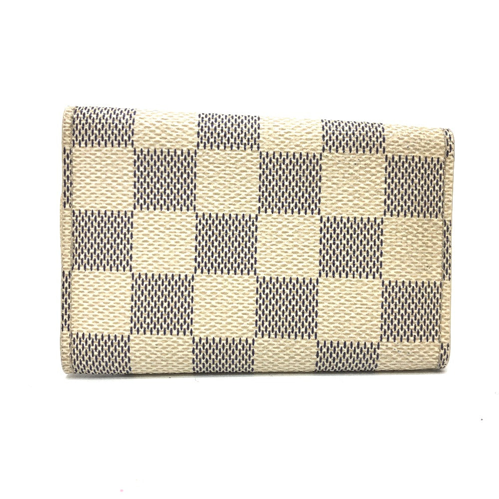 LOUIS VUITTON Key case Key holder  N61745 Damier Azur Canvas white Damier Azur Multicles6 unisex(Unisex) Used Authentic