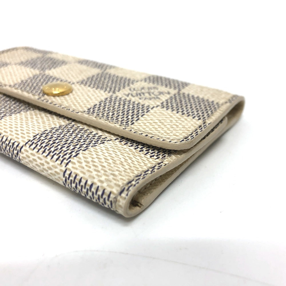 LOUIS VUITTON Key case Key holder  N61745 Damier Azur Canvas white Damier Azur Multicles6 unisex(Unisex) Used Authentic