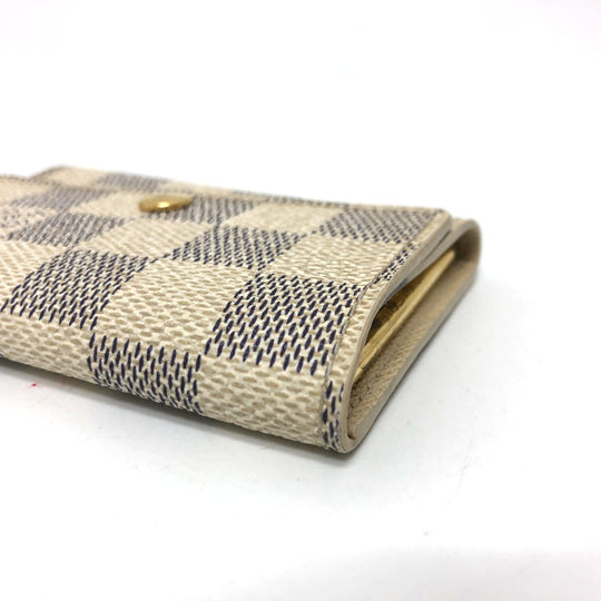 LOUIS VUITTON Key case Key holder  N61745 Damier Azur Canvas white Damier Azur Multicles6 unisex(Unisex) Used Authentic