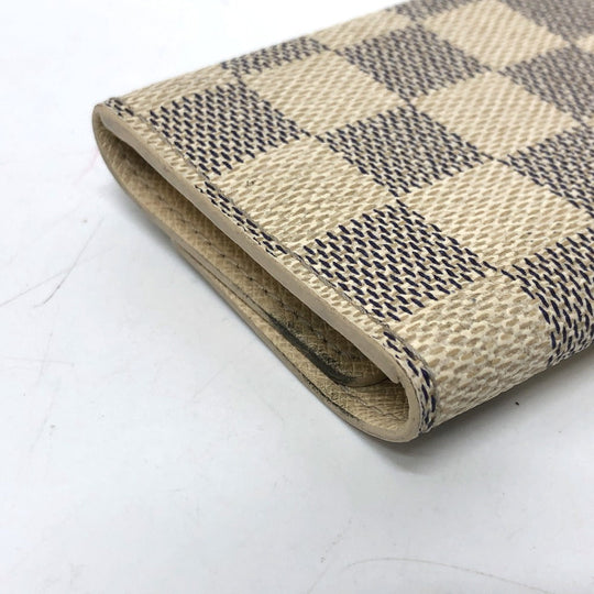 LOUIS VUITTON Key case Key holder  N61745 Damier Azur Canvas white Damier Azur Multicles6 unisex(Unisex) Used Authentic