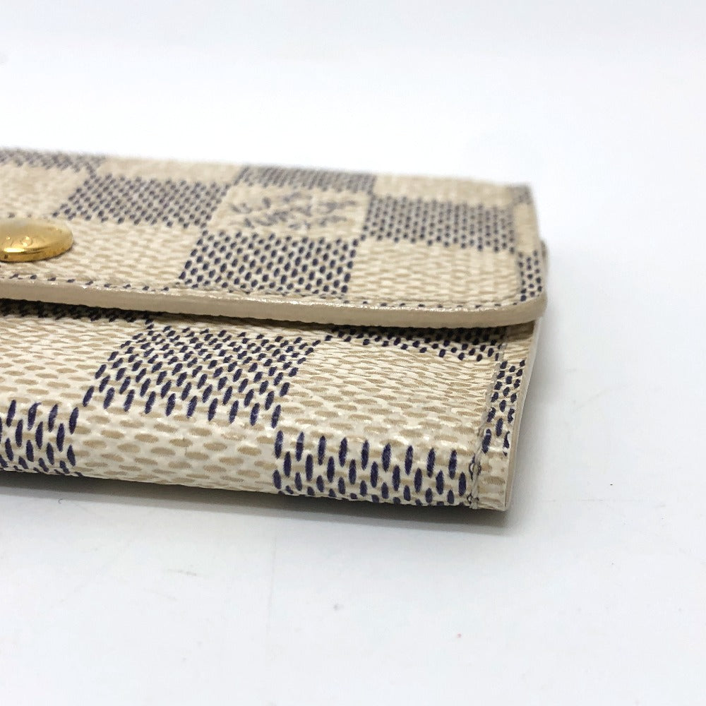 LOUIS VUITTON Key case Key holder  N61745 Damier Azur Canvas white Damier Azur Multicles6 unisex(Unisex) Used Authentic