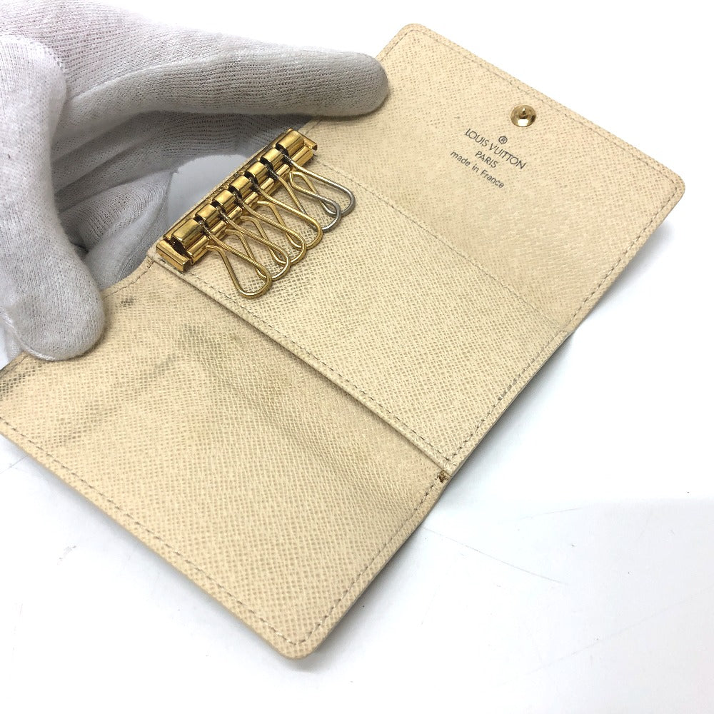 LOUIS VUITTON Key case Key holder  N61745 Damier Azur Canvas white Damier Azur Multicles6 unisex(Unisex) Used Authentic