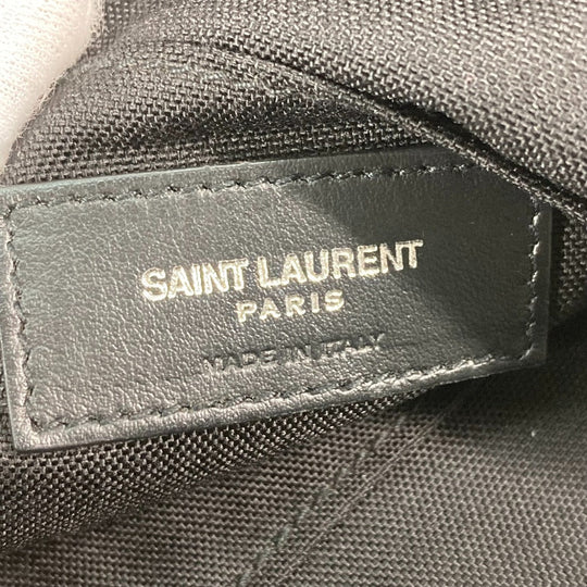 SAINT LAURENT PARIS Shoulder Bag 482777 Leather canvas black Crossbody bag Rivington Sack Pouch mens Used Authentic