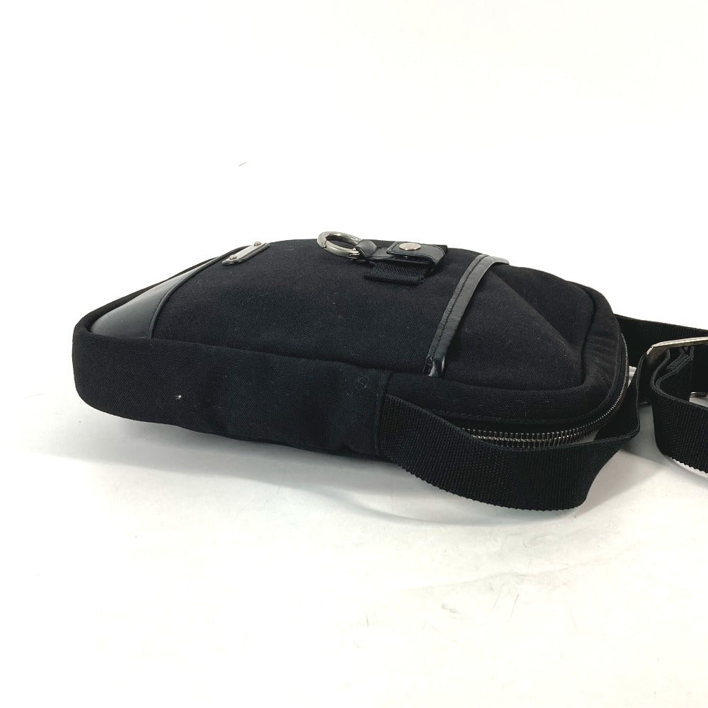 SAINT LAURENT PARIS Shoulder Bag 482777 Leather canvas black Crossbody bag Rivington Sack Pouch mens Used Authentic