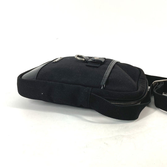 SAINT LAURENT PARIS Shoulder Bag 482777 Leather canvas black Crossbody bag Rivington Sack Pouch mens Used Authentic