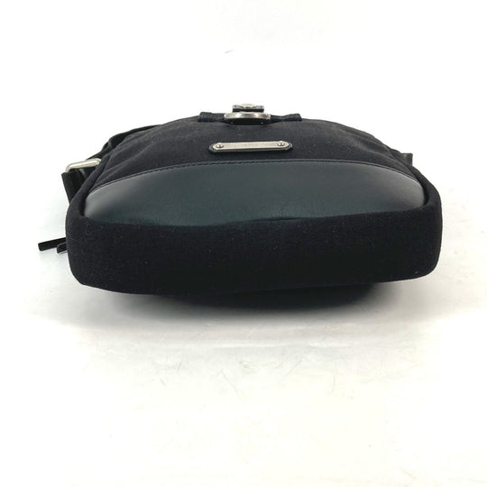 SAINT LAURENT PARIS Shoulder Bag 482777 Leather canvas black Crossbody bag Rivington Sack Pouch mens Used Authentic