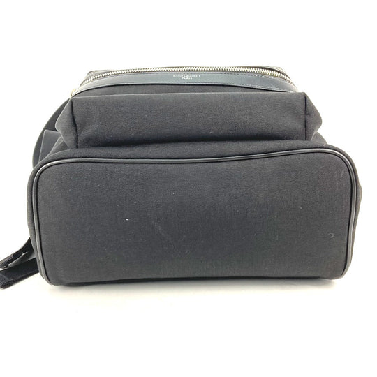 SAINT LAURENT PARIS Backpack 650617 Leather / canvas black Bag logo mens Secondhand Authentic