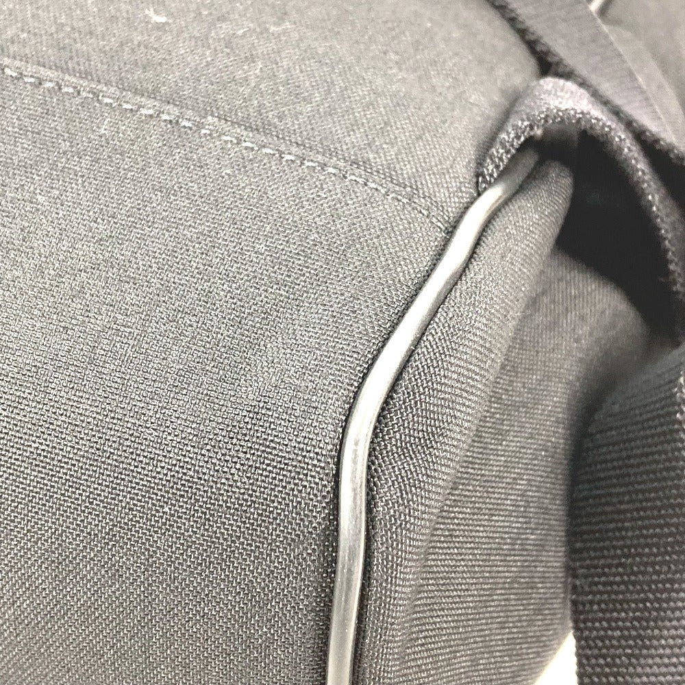 SAINT LAURENT PARIS Backpack 650617 Leather / canvas black Bag logo mens Secondhand Authentic