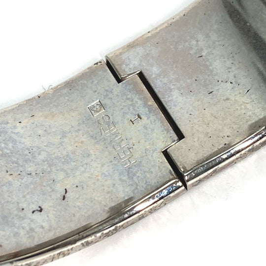 HERMES Bangle metal blue Accessories Bracelets Click crack GM Women Used Authentic
