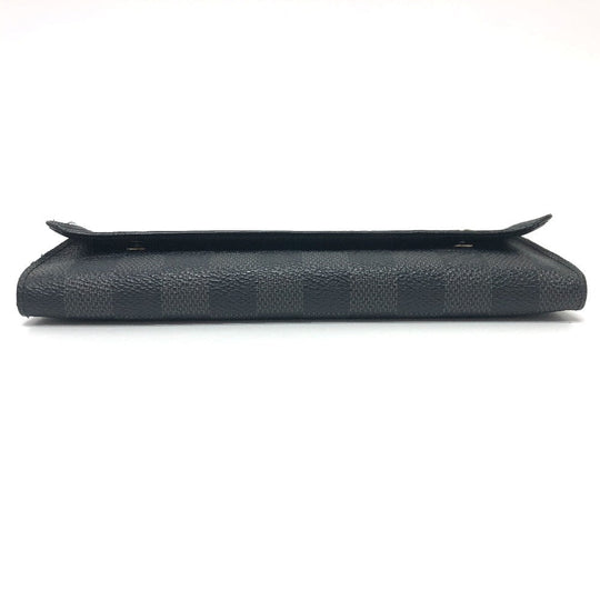 LOUIS VUITTON Long Wallet Purse N63084 Damier Grafitto Canvas black Damier Grafitte Portefeuille long modular Women Used Authentic
