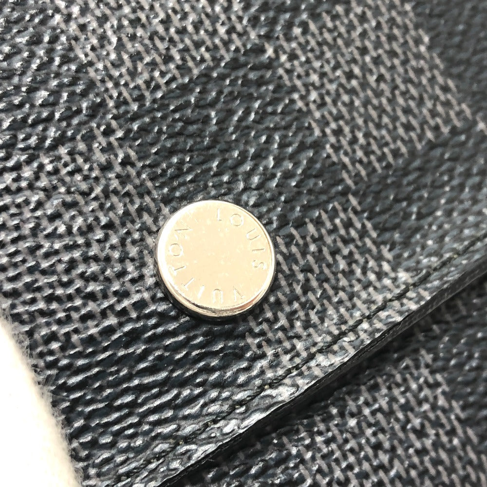LOUIS VUITTON Long Wallet Purse N63084 Damier Grafitto Canvas black Damier Grafitte Portefeuille long modular Women Used Authentic