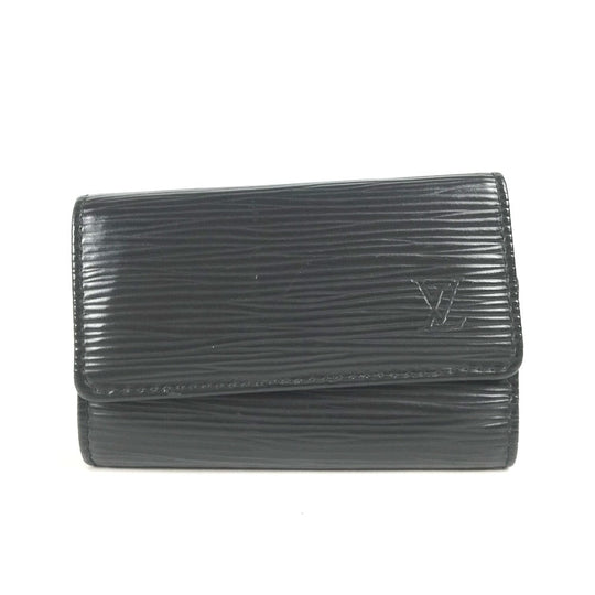 LOUIS VUITTON Key case Key holder  M63812 Epi Leather black Epi 6-key case Key holder Multicles6 mens Used Authentic