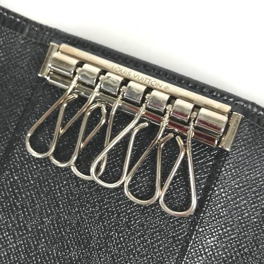 LOUIS VUITTON Key case Key holder  M63812 Epi Leather black Epi 6-key case Key holder Multicles6 mens Used Authentic