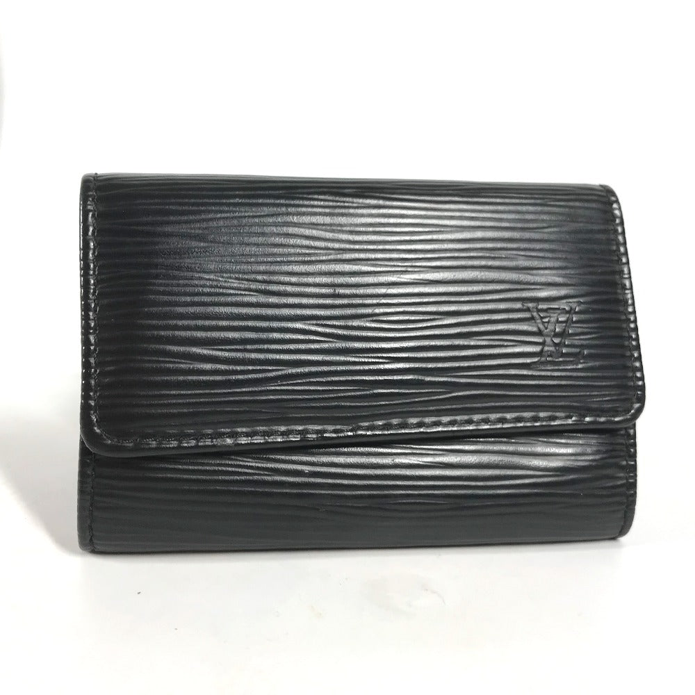 LOUIS VUITTON Key case Key holder  M63812 Epi Leather black Epi 6-key case Key holder Multicles6 mens Used Authentic