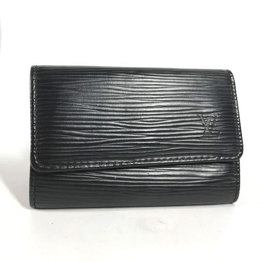 LOUIS VUITTON Key case Key holder  M63812 Epi Leather black Epi 6-key case Key holder Multicles6 mens Used Authentic
