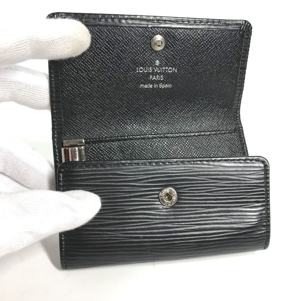 LOUIS VUITTON Key case Key holder  M63812 Epi Leather black Epi 6-key case Key holder Multicles6 mens Used Authentic