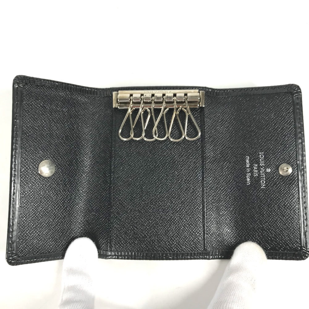 LOUIS VUITTON Key case Key holder  M63812 Epi Leather black Epi 6-key case Key holder Multicles6 mens Used Authentic