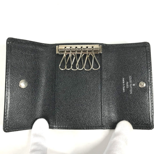 LOUIS VUITTON Key case Key holder  M63812 Epi Leather black Epi 6-key case Key holder Multicles6 mens Used Authentic