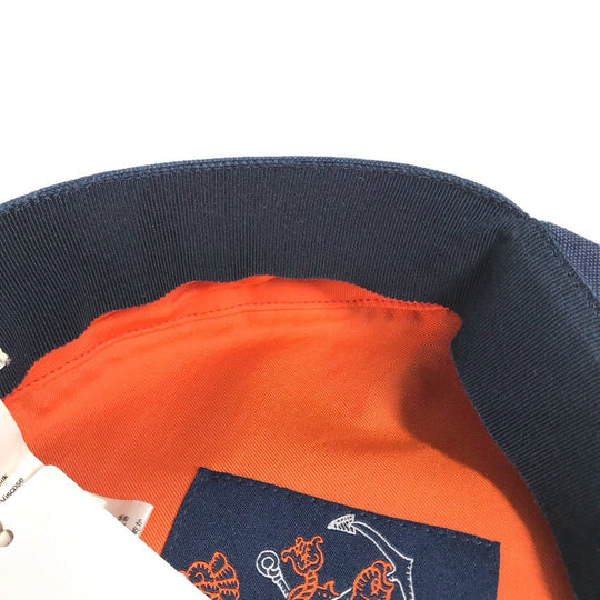 HERMES Casquette cotton Navy Kabul Serie Button Newsboy 57 Women 57 Used Authentic