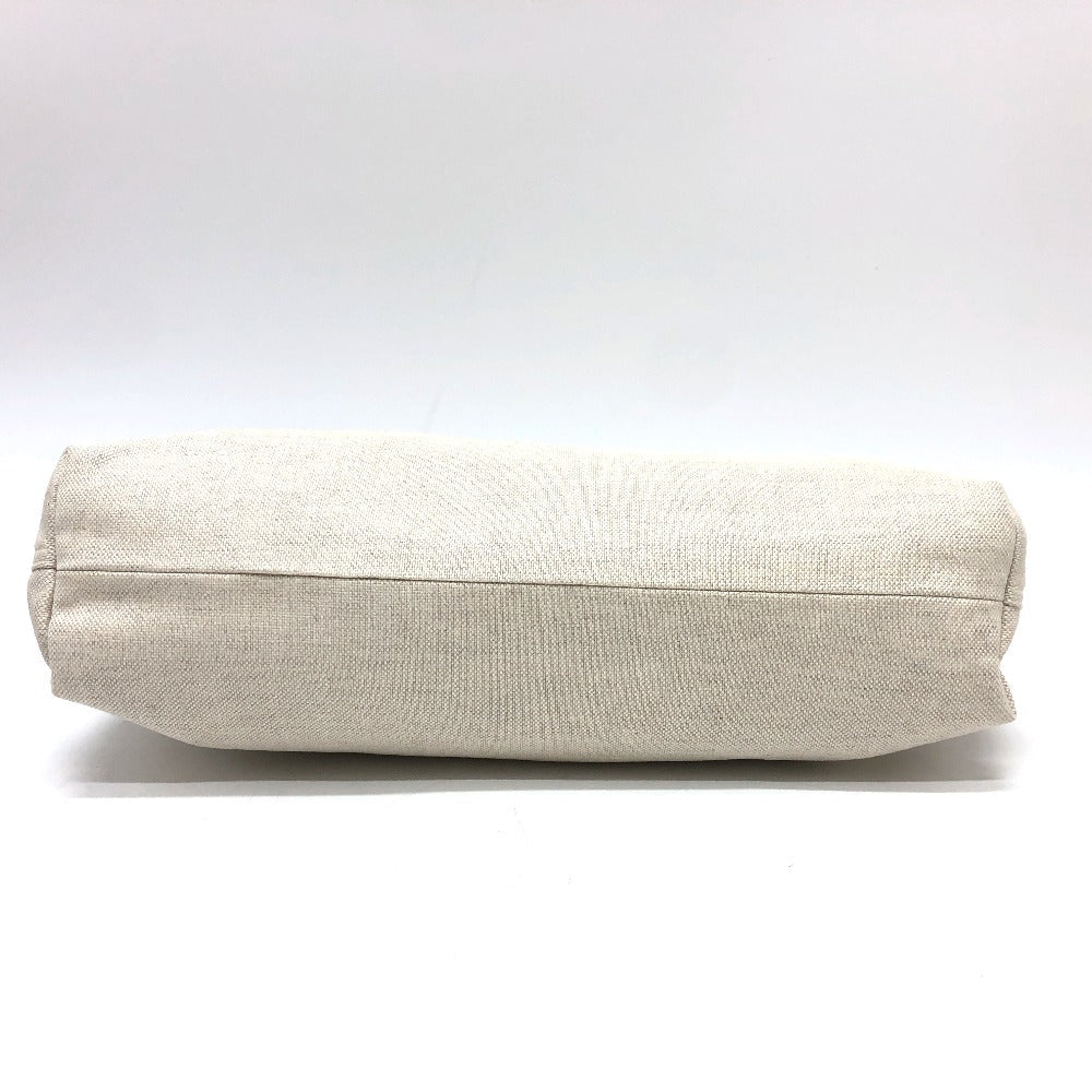 BOTTEGAVENETA Clutch bag canvas beige Pouch, business bag logo Women(Unisex) Used Authentic