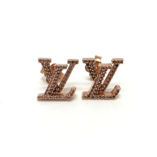 LOUIS VUITTON Pierce M00986 Gold Plated gold LV Iconic Pierce Women Used Authentic