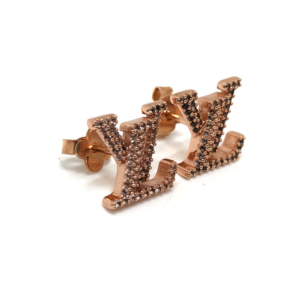 LOUIS VUITTON Pierce M00986 Gold Plated gold LV Iconic Pierce Women Used Authentic
