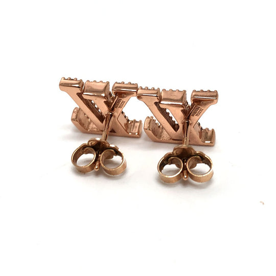 LOUIS VUITTON Pierce M00986 Gold Plated gold LV Iconic Pierce Women Used Authentic