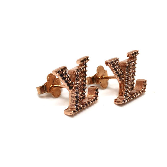 LOUIS VUITTON Pierce M00986 Gold Plated gold LV Iconic Pierce Women Used Authentic