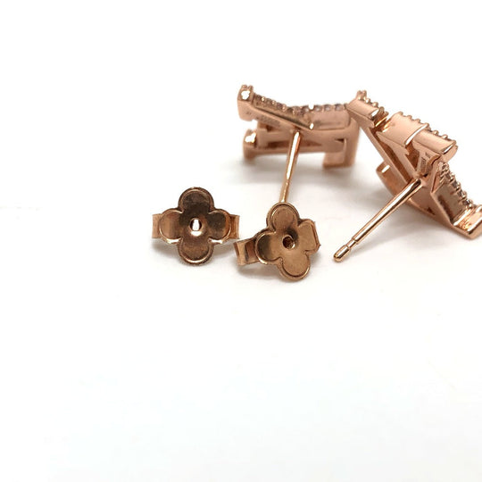LOUIS VUITTON Pierce M00986 Gold Plated gold LV Iconic Pierce Women Used Authentic