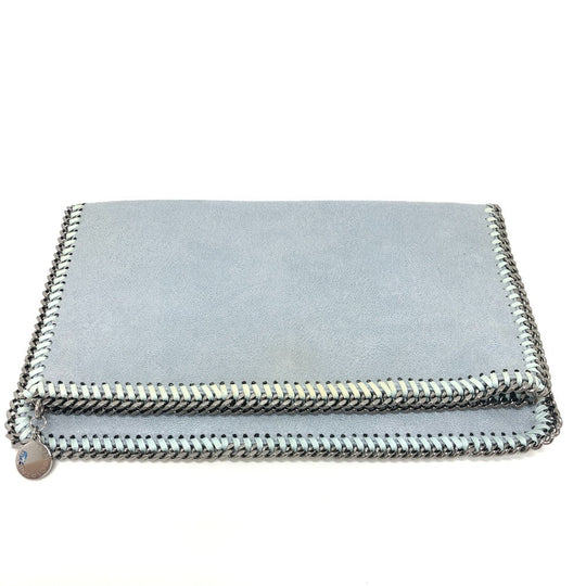 Stella McCartney Clutch bag fabric blue Bifold Wallet Women Used Authentic