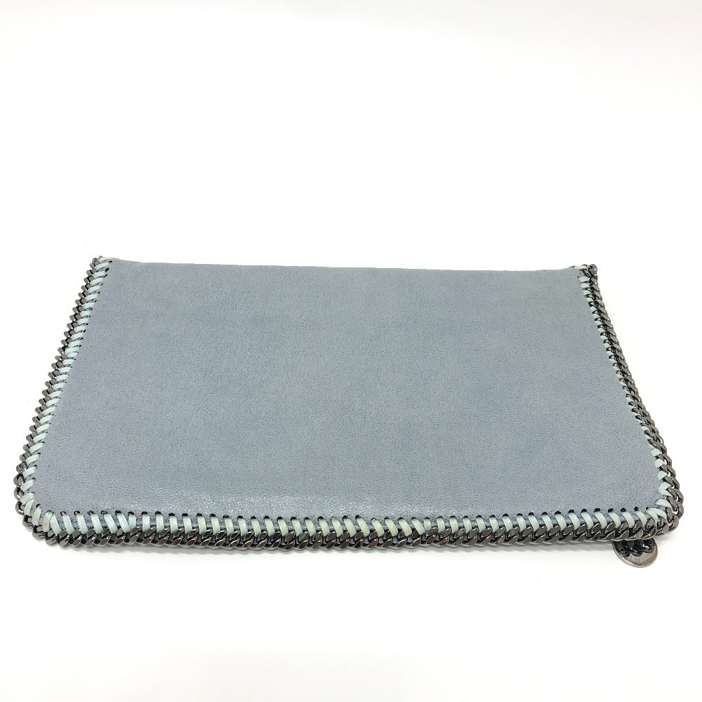 Stella McCartney Clutch bag fabric blue Bifold Wallet Women Used Authentic