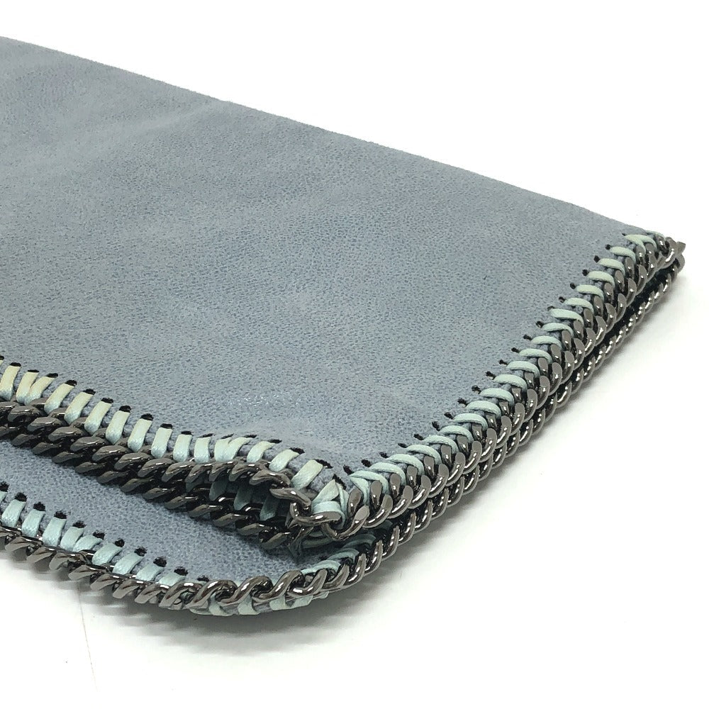Stella McCartney Clutch bag fabric blue Bifold Wallet Women Used Authentic